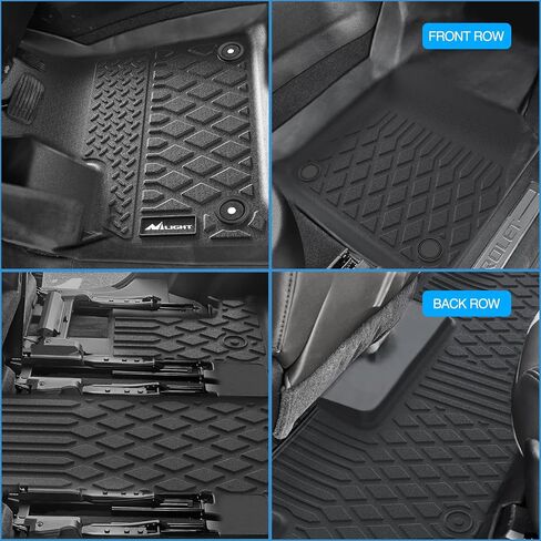سجادات أرضية Nilight TPE لمقاعد 2018 2019 2020 2021 2022 2023 2024 Chevy Traverse، بطانات أرضية شديدة التحمل تناسب جميع الأحوال الجوية in Saudi Arabia
