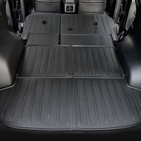 بطانة البضائع وأغطية المقعد الخلفي لكيا سبورتاج 2023 2024 2025 ملحقات الغاز والهجين مع مضخم صوت الشحن (غير مناسب للمكونات الهجينة) (حصيرة صندوق السيارة + حصيرة مسند الظهر) in Kuwait