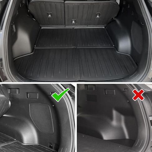 بطانة البضائع وأغطية المقعد الخلفي لكيا سبورتاج 2023 2024 2025 ملحقات الغاز والهجين مع مضخم صوت الشحن (غير مناسب للمكونات الهجينة) (حصيرة صندوق السيارة + حصيرة مسند الظهر) in Kuwait