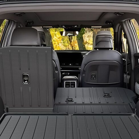 بطانة البضائع وأغطية المقعد الخلفي لكيا سبورتاج 2023 2024 2025 ملحقات الغاز والهجين مع مضخم صوت الشحن (غير مناسب للمكونات الهجينة) (حصيرة صندوق السيارة + حصيرة مسند الظهر) in Kuwait