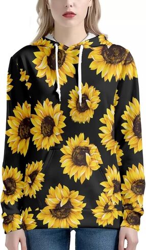 JEOCODY Women Casual Hoodie Long Sleeve Sweatshirt with Pocket in Saudi Arabia