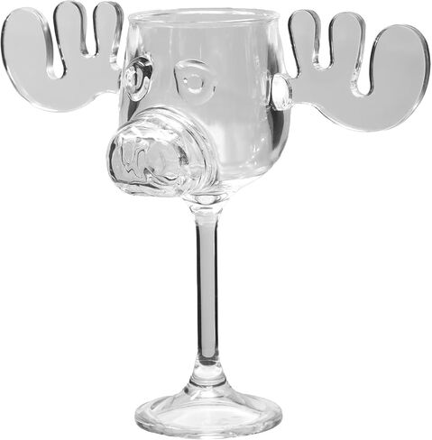 Spoontiques - National Lampoon’s Christmas Vacation Acrylic Moose Cup - Griswold Moose Mug - 4.5" - 6 Ounce,Clear in Saudi Arabia