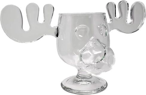 Spoontiques - National Lampoon’s Christmas Vacation Acrylic Moose Cup - Griswold Moose Mug - 4.5" - 6 Ounce,Clear in Saudi Arabia
