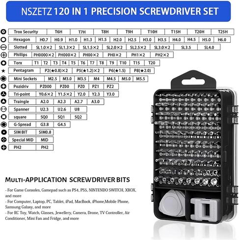 25-in-1 Small Precision Screwdriver Set, Professional Magnetic Mini Repair Tool Kit for Phone, Computer, Watch, Laptop, Macbook, Game Console, Electronic Jewelry, Toys, Computer, Eyeglass Repair in Saudi Arabia