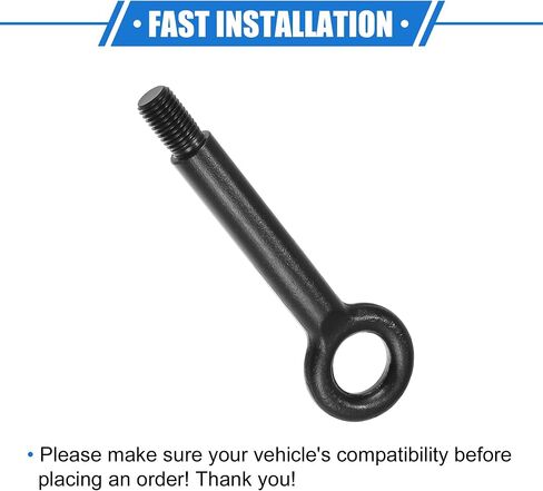 خطاف سحب متوافق مع Mazda 3 Bk 2003-2008 لسيارة Mazda Instruction Bk 2004-2009، معدن متين أسود أمامي وخلفي للسحب كيف in Saudi Arabia