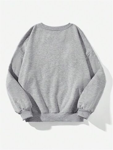 SweatyRocks Women's Plus Size Letter Graphic Sweatshirt USA Print Long Sleeve Pullover Tops in Saudi Arabia