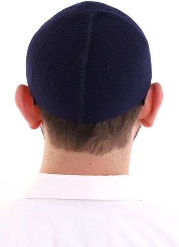 ihvan online Turkish Muslim Winter Wool Knitting Kufi Hats for Men, Taqiya, Takke, Peci, Islamic Caps in Kuwait