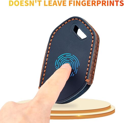 for Kia Key Fob Cover, Leather Key Fob Case Keychain Compatible with Kia Telluride 2023/2024 5 Buttons Smart Remote Control Car Key Protector (Brown) in Kuwait