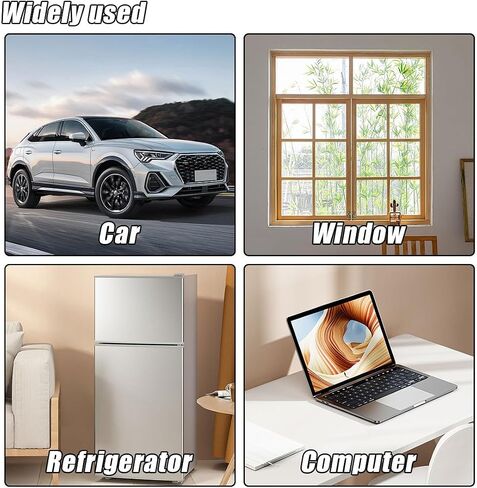 4"×6" Transparent Windshield Sticker Applicator, Waterproof Car Window Sticker for Easy Application, Static Cling Window Film for Car Windows & Other Smooth Surfaces (3PCS) in Kuwait