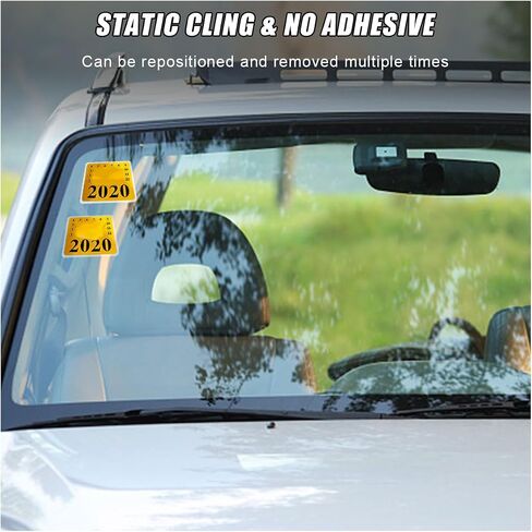 4"×6" Transparent Windshield Sticker Applicator, Waterproof Car Window Sticker for Easy Application, Static Cling Window Film for Car Windows & Other Smooth Surfaces (3PCS) in Kuwait