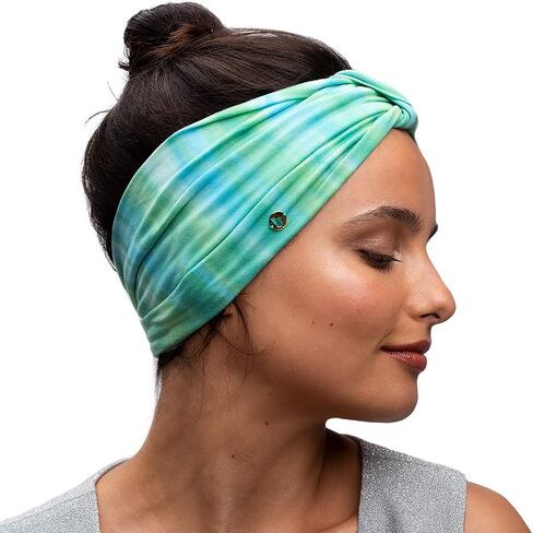 BLOM Non Slip Wide Headbands for Women - Multi Style Headbands for Yoga, Workout, Fashion, Travel, or Running - Gym Wrap - Tie Dye in Saudi Arabia