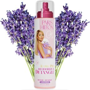 Paris Hilton Pet Dog Deodorizing Spray & Detangler, 295ml | Natural Pet Odor Eliminator with Bergamot Scent for Fresh Grooming