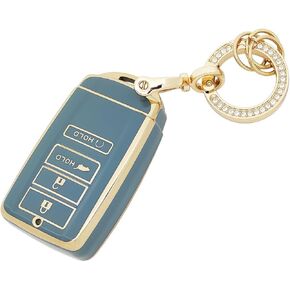 Key Fob Cover Soft TPU Car Key Shell Case Protector Compatible with ILX MDX RLX TLX NSX RDX with Keychain