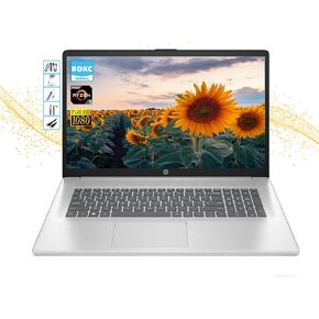 HP AI-Powered 17.3" FHD Laptop Computer| 64GB RAM| 1TB SSD & 128GB Portable SSD| Intel Core Ultra 5| Webcam | Backlit Keyboard| Copilot Ready| Windows 11 Pro| Long Battery Life| Bundled with RKPC Kit in Kuwait
