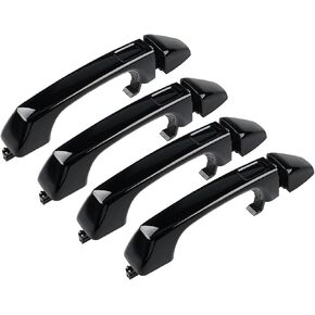 JDMON 4Pcs Exterior Door Handles Replacement for Hummer H3 Base 2006-2010, H3 Alpha 2008-2010, H3 X 2007-2009, H3 Adventure/Luxury 2008-2009, H3T Alpha/Base 2009-2010 Replacement for 12750558 25832250