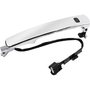 مقبض الباب الجانبي للسائق الأمامي الأيسر مع مفتاح ذكي، استبدال مقبض الباب الخارجي من الكروم لسيارة Nissan Rogue 2010-2013 يستبدل #80640-CZ31A، 80640-CZ31B، 80645-CA000 in Kuwait