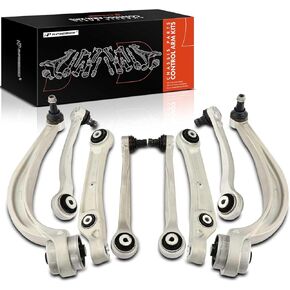 A-Premium Set of 8, Front Forward & Rearward Upper & Lower Control Arm Kit, with Ball Joint & Bushing, Compatible with Audi Q7 2017 2018 2019