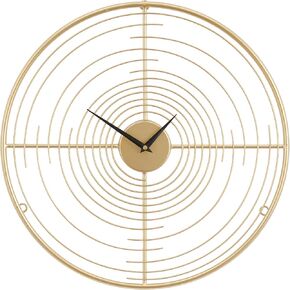 Deco 79 Metal Decorative Wall Clock Open Frame Swirl Wall Clock for Home, Wall Clock for Room 20" x 2" x 20", Gold