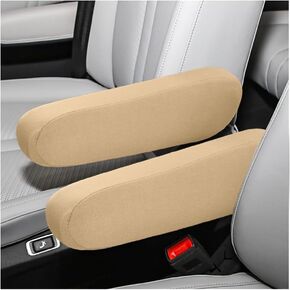 2 PCS Car Front Seat Armrest Covers, Elastic Fabric Stretch Car Seat Armrest Protectors, Soft Front Seat Armrest Cover Replacement, Universal Vehicle Accessories for Cars (Dark Blue)