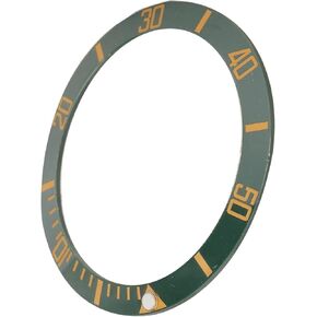 Watch Bezel Insert Watch Bezel Bezel Insert Replacement Watch Bezel Insert Watch Bezel Insert Green Base Gold Character Ceramic Wristwatch Bezel Insert Replacement Parts