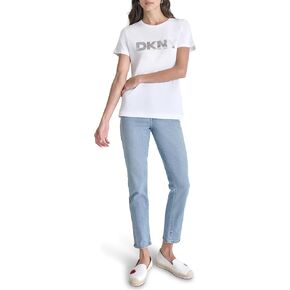 DKNY Women's Logo Soft Short Sleeve Top