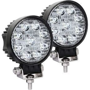 Exzeit 56W Led Light Pods, 60° Led Work Light for Tractor Truck Golf Cart Forklift Mower, 3800 LMS Study Offroad Light, 12/24V