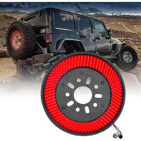 Spare Tire Brake Light for Ford Bronco 2021 2022 2023+ 2 Door or 4 Door Red LED Wheel Light Third Brake Light,Plug-N-Play High Mount Stop Rear Tail Brake Light for Ford Bronco Accessories