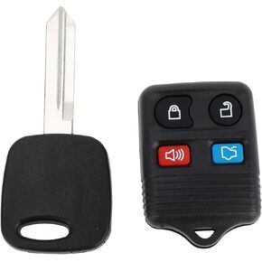 X AUTOHAUX 315MHz CWTWB1U345 Keyless Entry Remote Ignition Transponder Key Fob for Ford for Mustang 1999-2004 for Ford Focus 2000-2005 4C Chip 4 Buttons