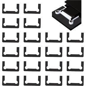 Gasket Replacement Kit for Hinges, Rubber Shower Doors Hinge Replacement Part Black Anti-Slip Gasket Glass Hinge Replacement Kit, 10PCS Gaskets & 4PCS Rings & 4PCS Decorative Covers