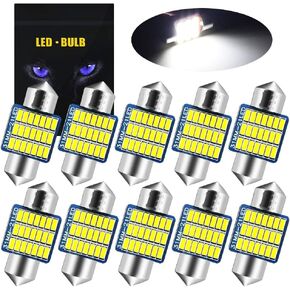 YEORO DE3175 6428 LED لمبة فائقة السطوع 21SMD 3014 رقائق 31 مم CANBUS Festoon DE3021 DE3022 3175 LED خريطة قبة داخلية لخطوات صندوق السيارة أضواء مجاملة. (10 عبوات)