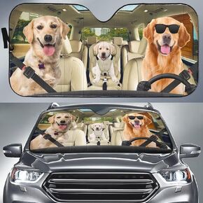 Farm Cow Car Windshield Sun Shade,Horse Driving Auto Sun Heat and UV Rays Blocker,Rooster Decor Vehicle Sun Shade Visor UV Ray Reflector Pig Sun Protector,Keep Vehicle Cool, 0703carcover12-3
