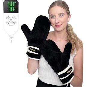Electric Feet Warmer for Women Men, Pain Relief Heated Arthritis Pads for Feet, Heating Pads with 30-90min Timer, 86-158℉ Adjustable Temperature Shut Off (Feet)