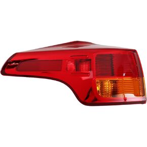 labwork Tail Lamp Light Replacement for Toyota RAV4 2013 2014 2015 Driver Left Side Brake Light Outer 8155142161 Amber Lens