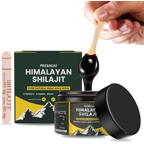 Shilajit Pure Himalayan Organic Shilajit Resin High Potency for Men & Women Pure Shilajit Resin 85+ Trace Minerals Natural Energy & Immune Booster