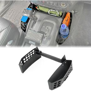2 Pack Metal Gear Shift Storage Box Organizer/JK Center Console Hanging Box Tactical Style Compatible with Jeep Wrangler JK JKU 4 Door 2011-2018 (Only Fits Auto Transmission)