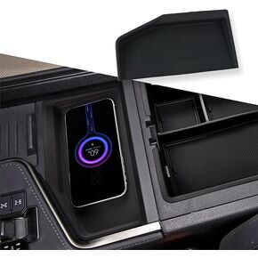 Center Console Wireless Charging Protective Mat for 2024 2025 Lexus GX 550 Accessories Interior Consoles Silicone Liner Protection Pad Black