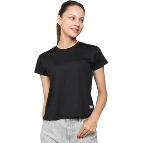 Crewneck 100% Certified Organic Cotton, Relaxed Fit Soft Shirts for Women