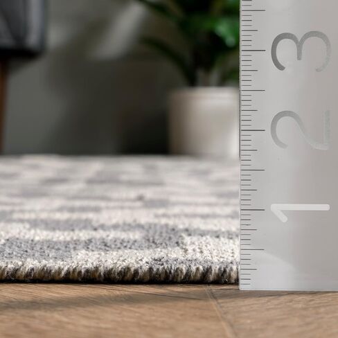 nuLOOM Priya Chevron Cotton Tassel Area Rug, 4x6, Grey in Saudi Arabia