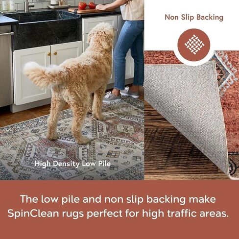 nuLOOM Krystin Medallion 2x3 Machine Washable Accent Rug for Living Room Bedroom Dining Room Entryway Kitchen, Beige/Ivory in Saudi Arabia