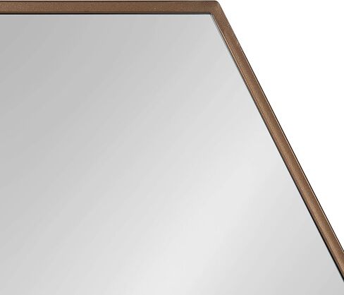 مرآة حائط حديثة من Kate and Laurel McNeer، مقاس 22 × 25، برونزية، مرآة سداسية هندسية للجدار in Kuwait