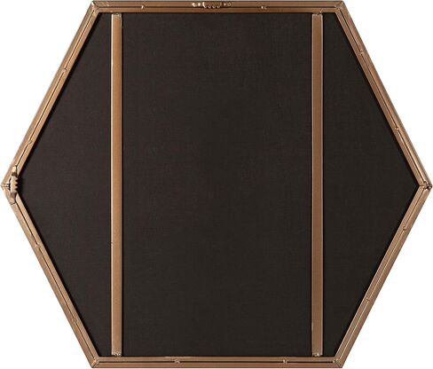 مرآة حائط حديثة من Kate and Laurel McNeer، مقاس 22 × 25، برونزية، مرآة سداسية هندسية للجدار in Kuwait