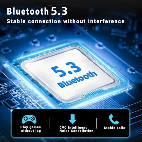 Swimming Headphones, IPX8 Waterproof Earbuds for Swimming 32GB Swimming MP3 Player Wireless Bluetooth 5.4 in-Ear Waterproof Headset 18H Playing time with Mic for Swimming, Cycling, Workout in Saudi Arabia
