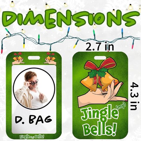 Bite Me! Inappropriate Christmas Lanyards and Badge ID Holders - 10 Pack in Saudi Arabia