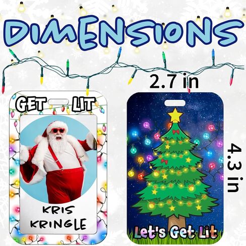 Bite Me! Inappropriate Christmas Lanyards and Badge ID Holders - 10 Pack in Saudi Arabia