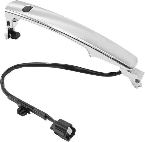 مقبض الباب الجانبي للسائق الأمامي الأيسر مع مفتاح ذكي، استبدال مقبض الباب الخارجي من الكروم لسيارة Nissan Rogue 2010-2013 يستبدل #80640-CZ31A، 80640-CZ31B، 80645-CA000 in Kuwait