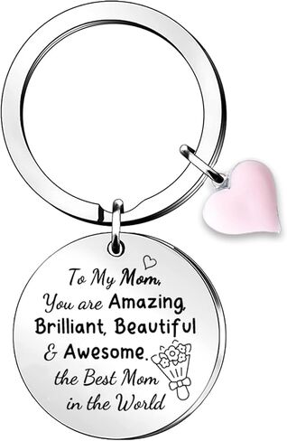 Mommy Keychain Rings Granny Mother's Day Keyrings Auntie Godmother Birthday Grandma Key Tag Christmas Keepsakes in Saudi Arabia