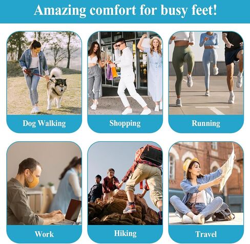 2 Pairs Shoe Insoles, Memory Foam Insoles, Plantar Fasciitis Insoles for Men & Women, Orthotic Shoe Inserts Arch Support Inserts, Breathable Shock Absorption Sport Shoe Insoles(Black,9-10) in Saudi Arabia