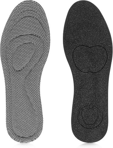 2 Pairs Shoe Insoles, Memory Foam Insoles, Plantar Fasciitis Insoles for Men & Women, Orthotic Shoe Inserts Arch Support Inserts, Breathable Shock Absorption Sport Shoe Insoles(Black,9-10) in Saudi Arabia
