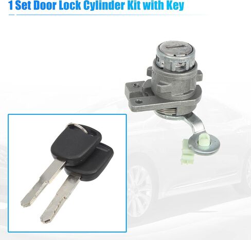X AUTOHAUX 1 Set Driver Side Door Lock Cylinder Kit w/2 Keys 72181-SDA-A11 for Honda Accord EX LX 2.4L 3.0L 03-07 for Honda Accord Hybrid 3.0L 05-07 in Saudi Arabia