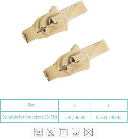 Bunion Relief Sleeves Bunion Pads Brace Cushions Toe Straightener with Silicone Gel Big Toe and Pinky Separator Spacer Hallux Valgus Relief Kit Pack (Large) in Saudi Arabia